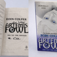 Artemis Fowl and The Time Paradox - Eoin Colfer hand signed book