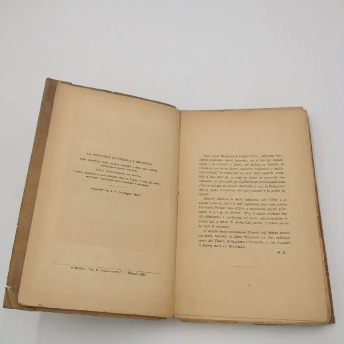 Claudio Tillier - Mio zio Beniamino (1922)