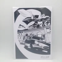 Diabolik tavola autografata da Riccardo Nunziati limited edition 55/62