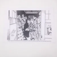 Dylan Dog tavola autografata da Alessandro Nespolino, 2014