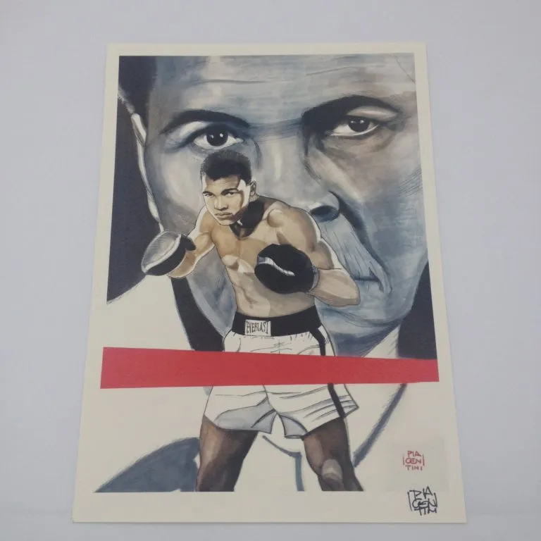 “Muhammad Ali” stampa autografata da Fabio Piacentini