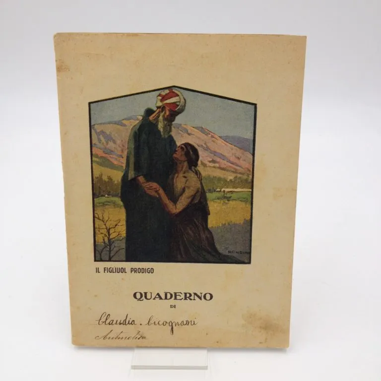Quaderno anni ’30 Il figliuol prodigo disegno di Rondini