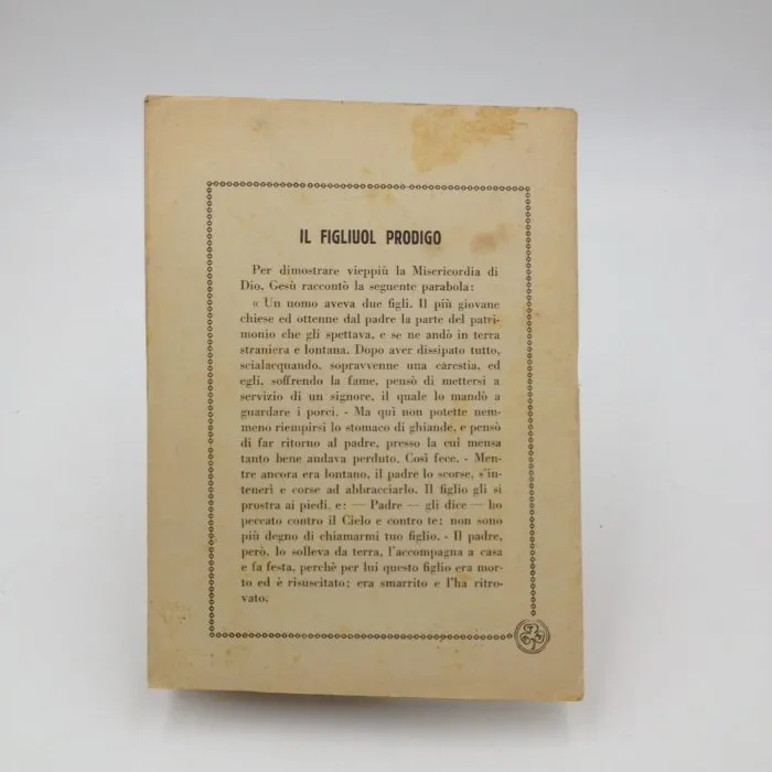 Quaderno anni '30 Il figliuol prodigo disegno di Rondini