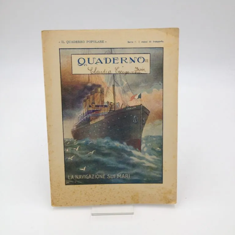Quaderno anni ’30 La navigazione sui mari
