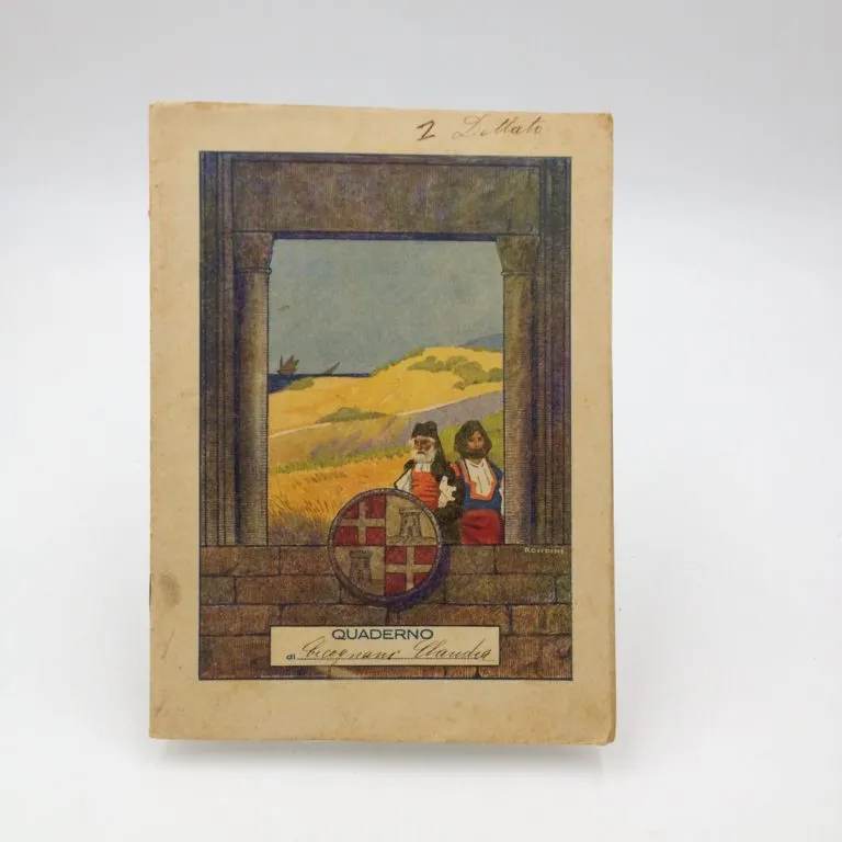 Quaderno anni ’30-40′ Sardegna disegno di Rondini