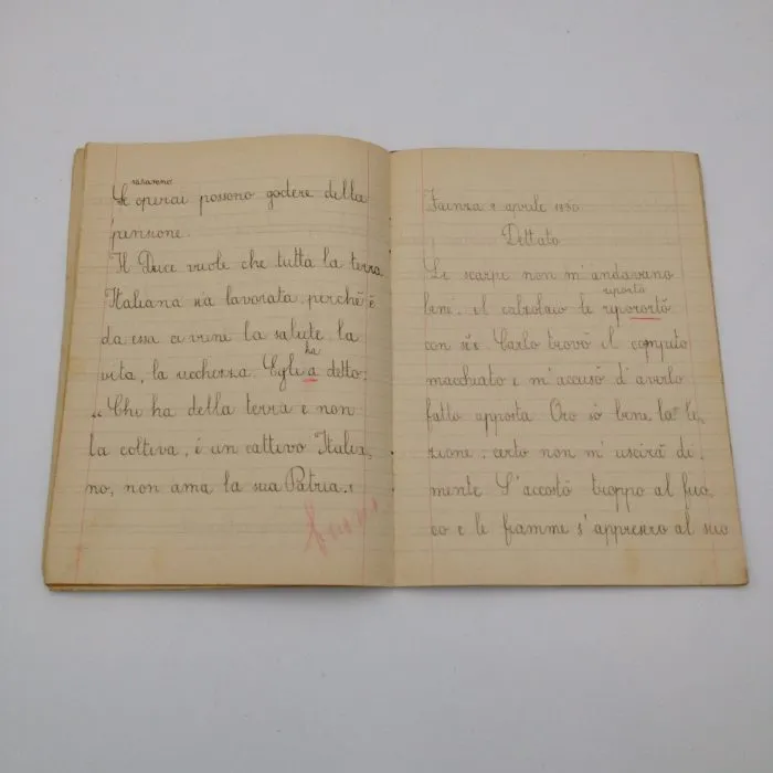 Quaderno anni '30-40' Sardegna disegno di Rondini