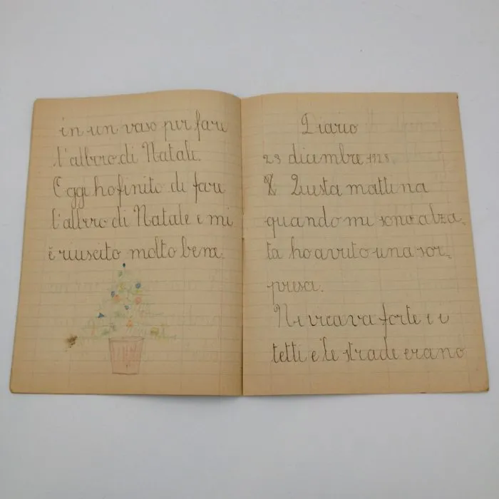 Quaderno1923 Savonarola disegno di P. Persicalli - Cartiere A. Binda Milano