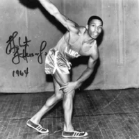 Herbert Jefferson hand signed photo 20x25cm foto autografata