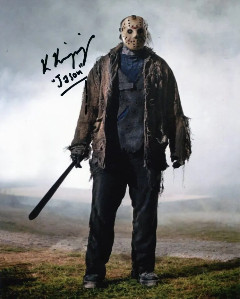 Ken Kirzinger “Jason in Freddy vs Jason” hand signed photo 20x25cm foto autografata