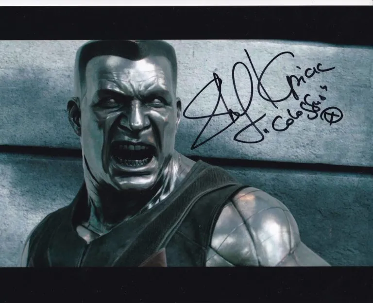 Stefan Kapicic “Colossus in Deadpool” hand signed photo 20x25cm foto autografata