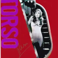 Sergio Martino "Sergio Martino Torso I corpi presentano tracce di violenza carnale B01" hand signed photo 20x25cm foto autografata