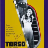 Sergio Martino "Sergio Martino Torso I corpi presentano tracce di violenza carnale  A03" hand signed photo 20x25cm foto autografata)