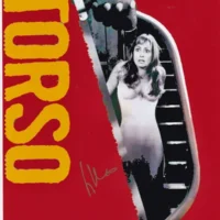 Sergio Martino "Sergio Martino Torso I corpi presentano tracce di violenza carnale B02" hand signed photo 20x25cm foto autografata