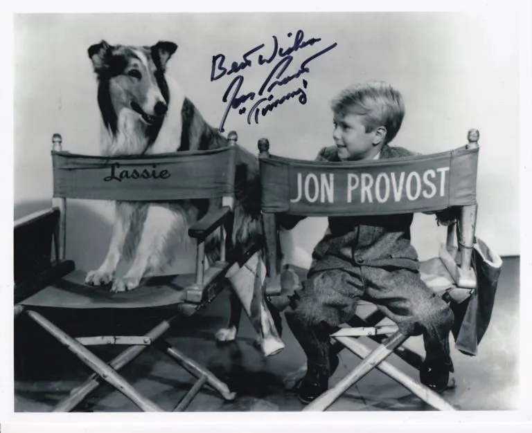 Jon Provost “Timmy in Lassie” hand signed photo 20x25cm foto autografata
