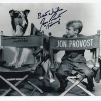 Jon Provost "Timmy in Lassie" hand signed photo 20x25cm foto autografata