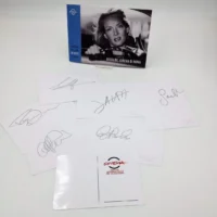 Lotto 6 card autografate + Programma ufficiale Festival del Cinema di Roma