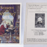 Portfolio "Seasons of Wizardry" di Carl Lundgren, 1984 autografato Limited edition 1070/2000