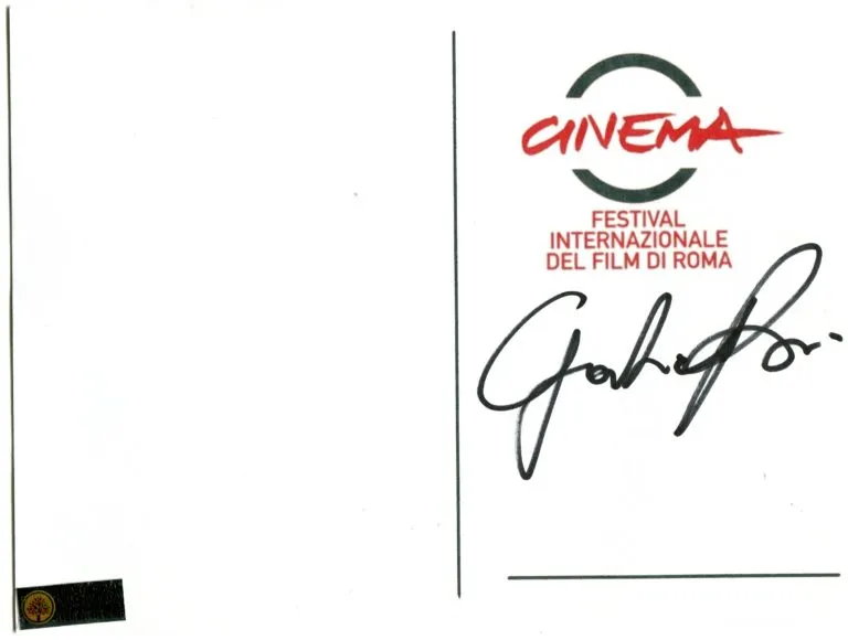 Gabriele Rossi hand signed card 21x15cm card autografata