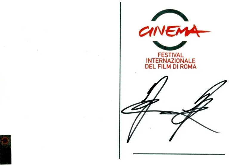 Maurizio Merluzzo hand signed card 21x15cm card autografata