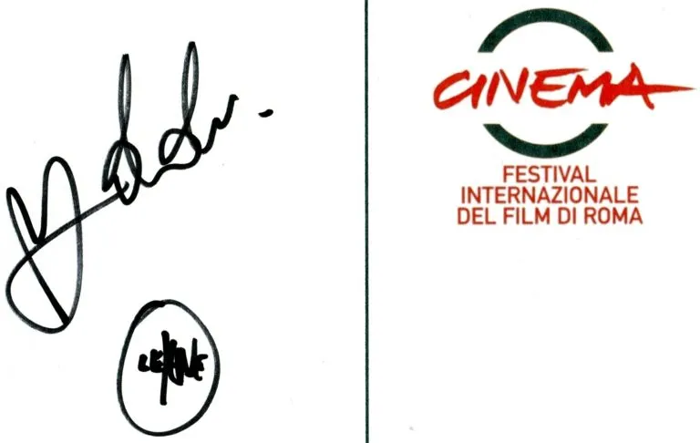 Nicolò De Devitiis hand signed card 21x15cm card autografata