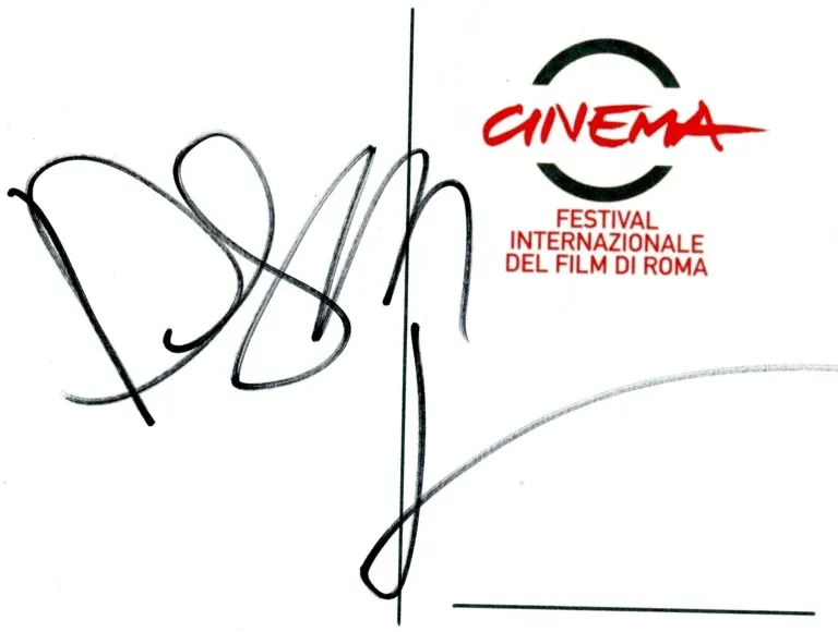 Mario De Lillo hand signed card 21x15cm card autografata