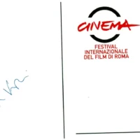 Walter Veltroni  hand signed card 21x15cm card autografata