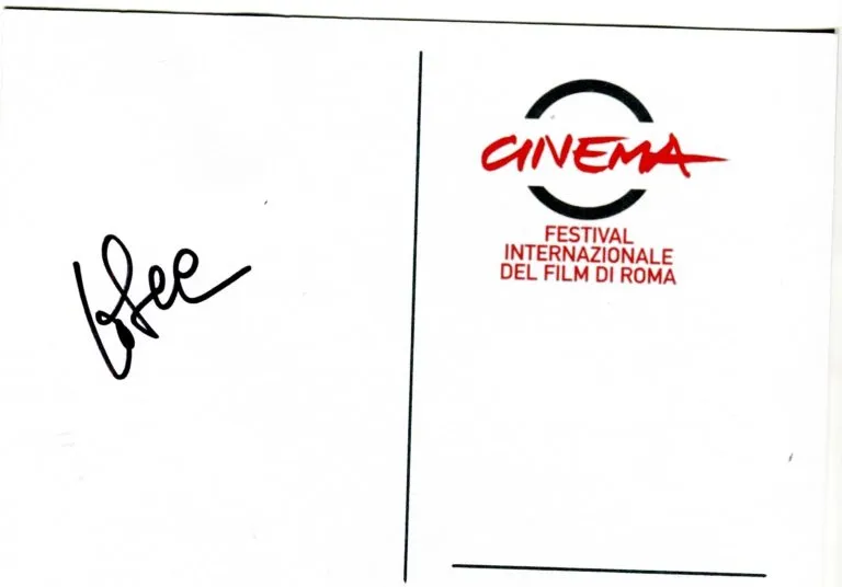 Tosca hand signed card 21x15cm card autografata