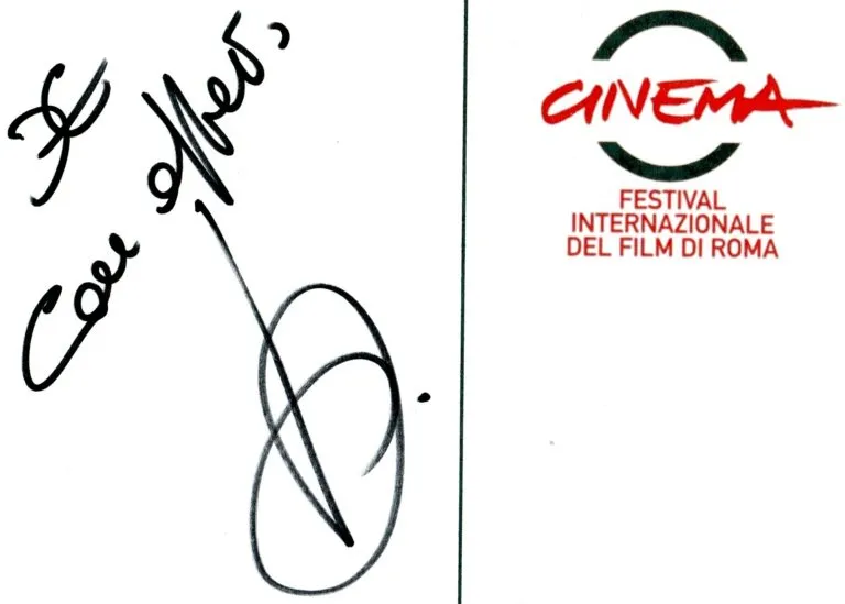 Simon & the Stars hand signed card 21x15cm card autografata