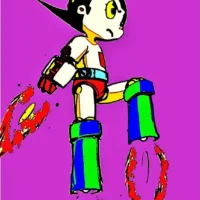 “Astroboy Purple Version" opera di John Efrem - open edition