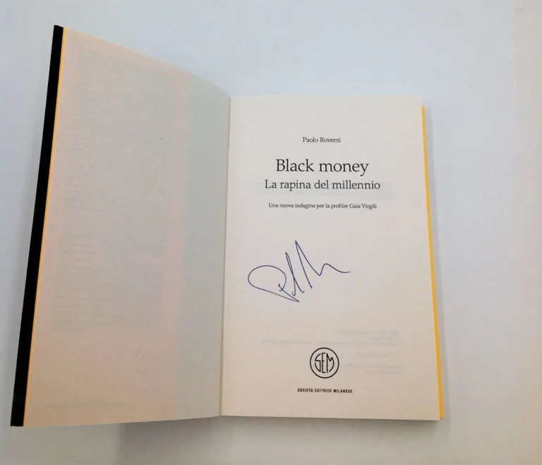 Black money autografato da Paolo Roversi