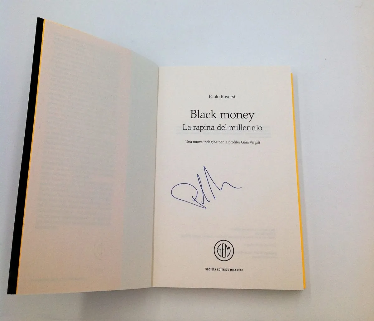 Black money autografato da Paolo Roversi