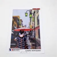 "Chinatown" tavola autografata da Claudio Montalbano limited edition, 2021