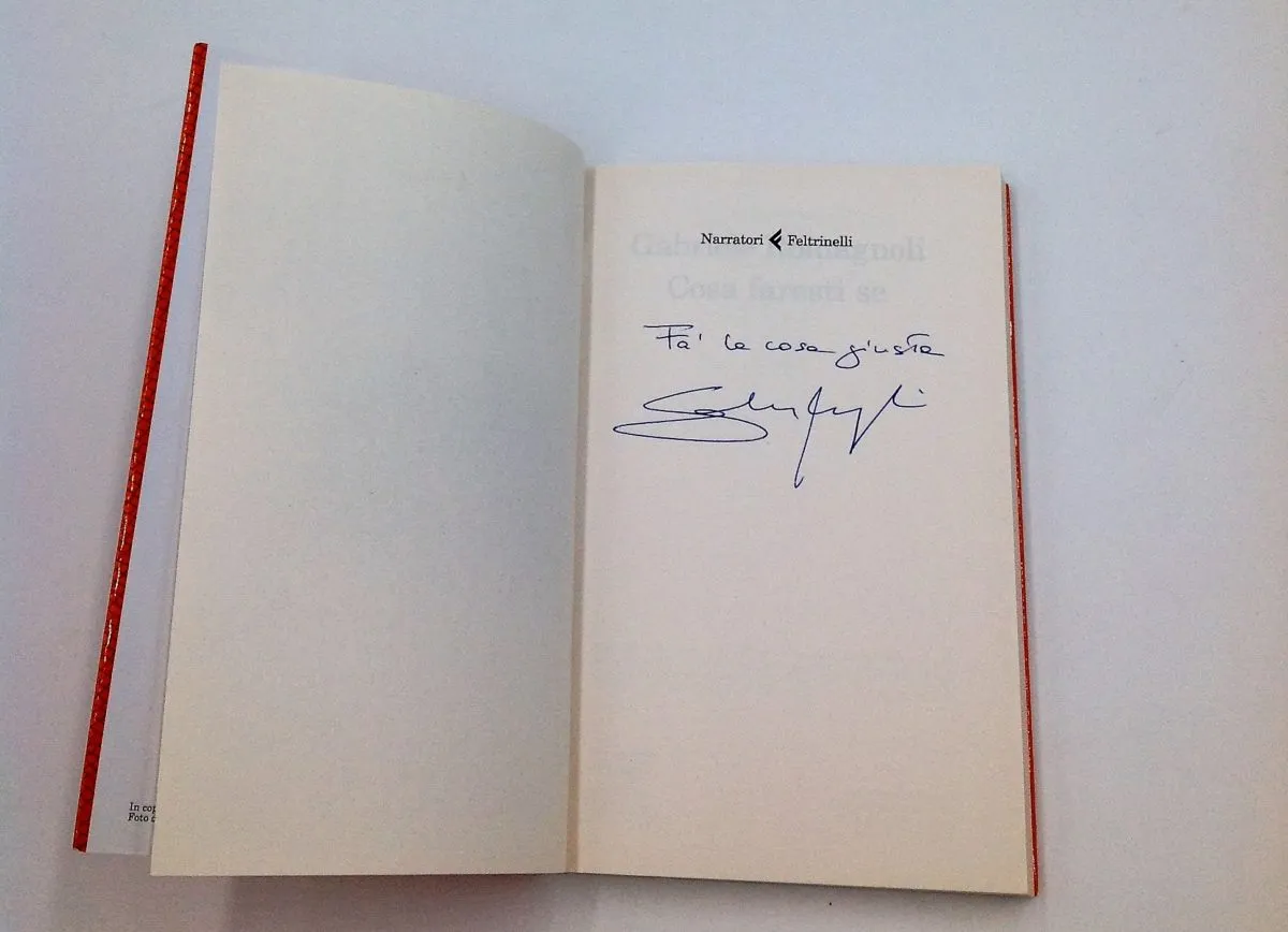 Cosa faresti se autografato da Gabriele Romagnoli
