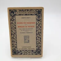 Discours sur Shakespeare - Monsieur De Voltaire, 1911