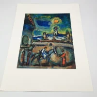 Fuga in Egitto di Georges Rouault - Stampa Offset Limited Edition