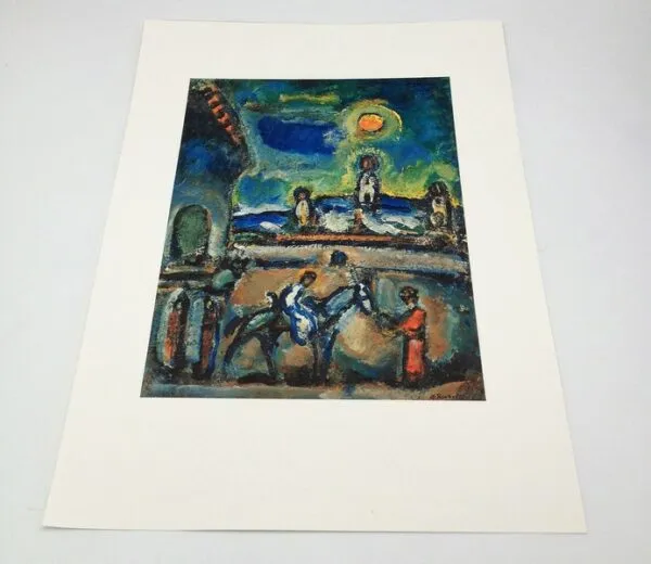 Fuga in Egitto di Georges Rouault - Stampa Offset Limited Edition