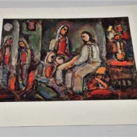 Gesù con Marta e Maria di Georges Rouault - Stampa Offset Limited Edition