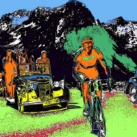 “Gino Bartali" opera di John Efrem - open edition