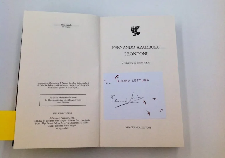 I rondoni autografato da Fernando Aramburu