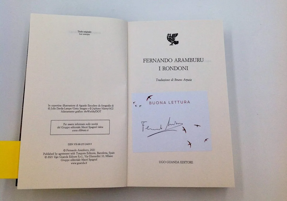 I rondoni autografato da Fernando Aramburu