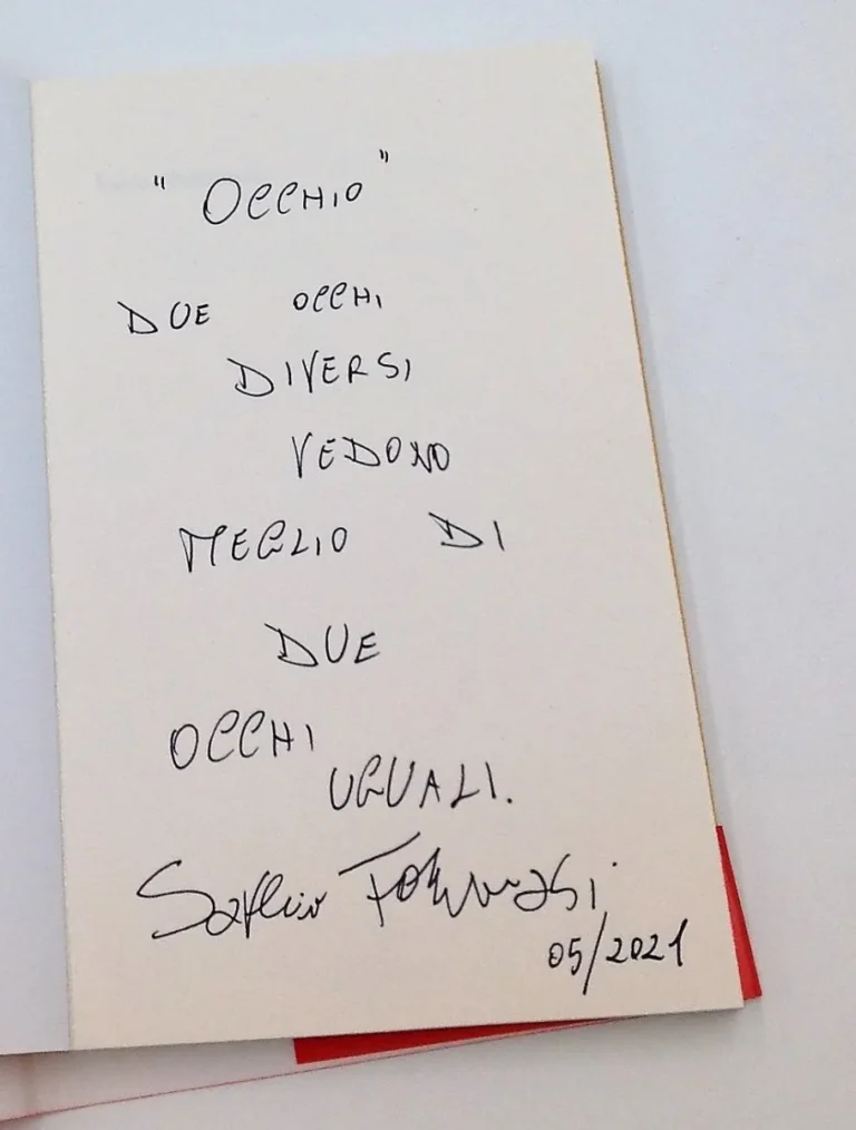 In fondo basta una parola autografato da Saverio Tommasi
