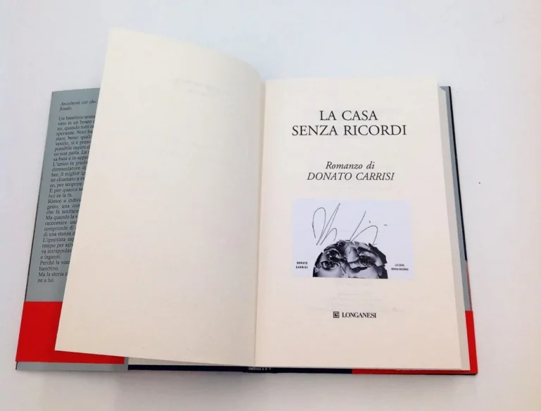 La casa senza ricordi autografato da Donato Carrisi
