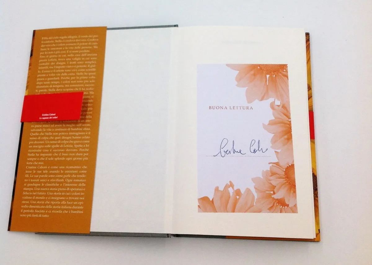La ragazza dei colori autografato da Cristina Caboni