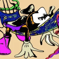 “Mickey Mouse Dali Version" opera di John Efrem - open edition