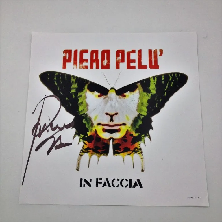 Piero Pelu’ – In Faccia Edizione Limitata 612, Numerata ed Autografata (vinile trasparente 180gr)