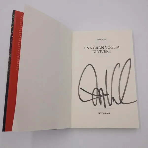 Una gran voglia di vivere - Libro autografato da Fabio Volo