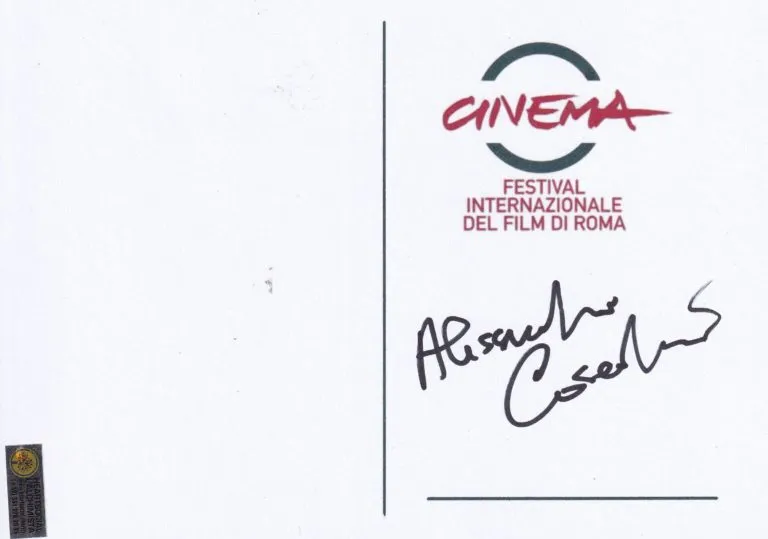 ALessadnro Cosentini hand signed card 21x15cm card autografata