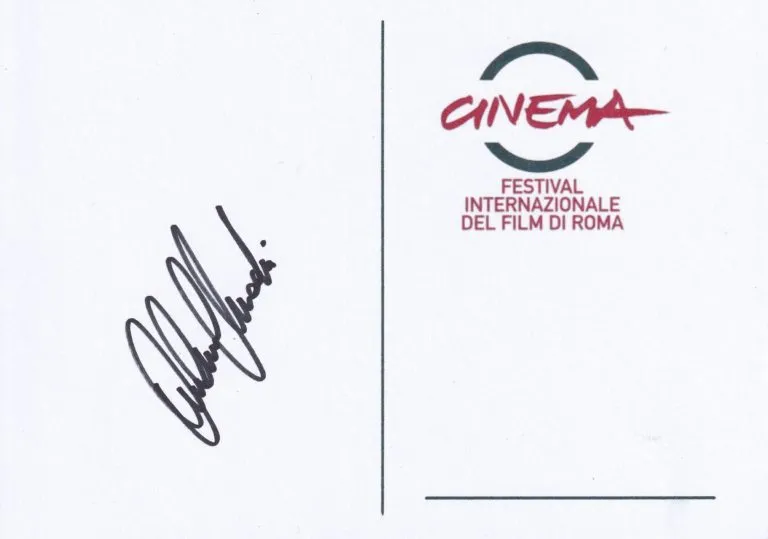 Alessio Chiodini hand signed card 21x15cm card autografata