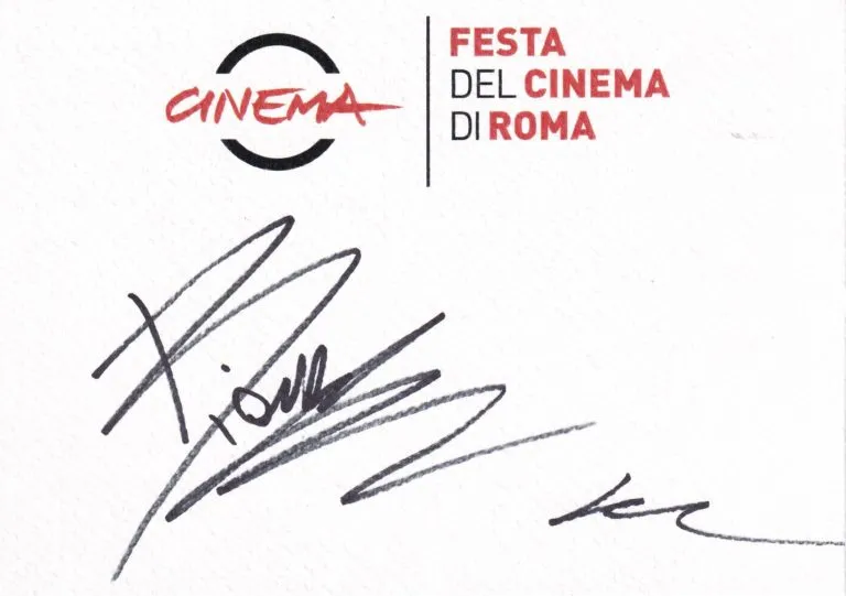 Biondo hand signed card 12,5×17,5cm card autografata