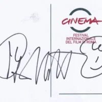 Sergio Castellitto hand signed card 21x15cm card autografata